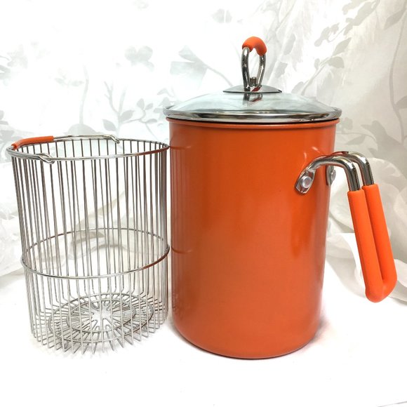KUHN RIKON  4th Burner Tall Pot w Lid & Basket NWOT - Picture 2 of 11